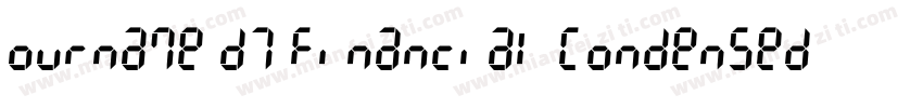 ourname D7 Financial Condensed字体转换
